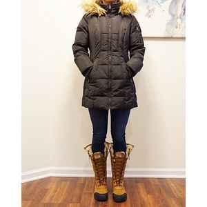 Bass Black Winter Coat Size XS